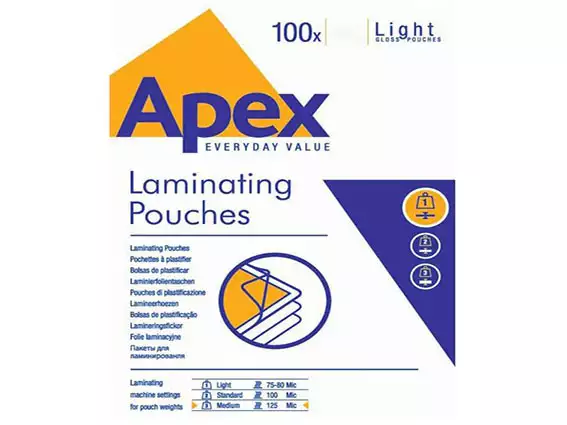 Folija za plastifikaciju A4 80mic Apex light gloss (papir za laminaciju) 100listova*479*